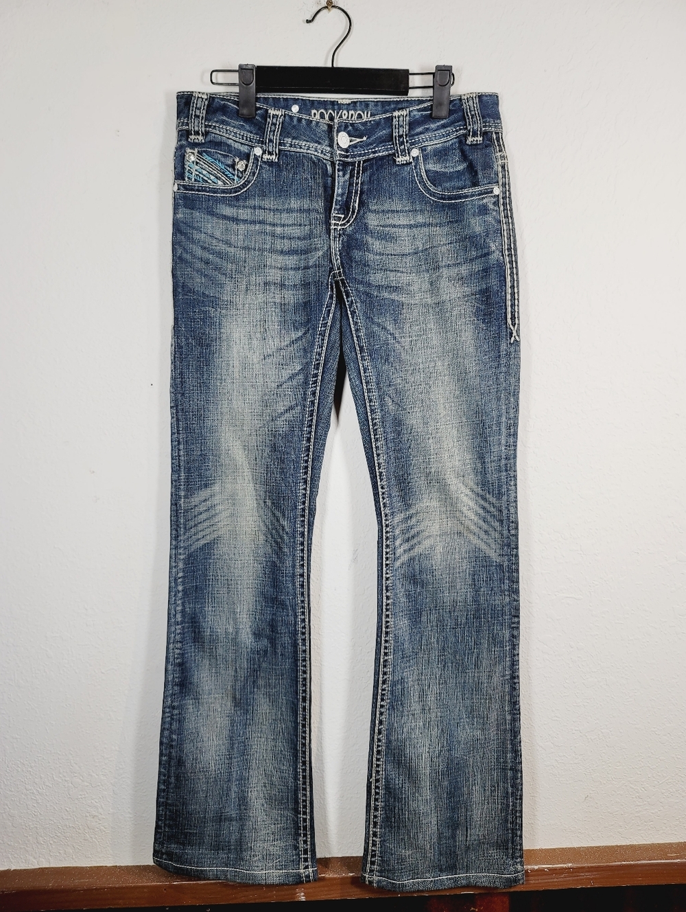 Rock & Roll Original Low Rise Bootcut Jeams, Size 27